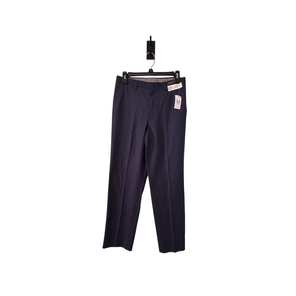 Joseph And Feiss Boys 18R Navy Flat Front Trouser Dress Slacks Pants 29x30